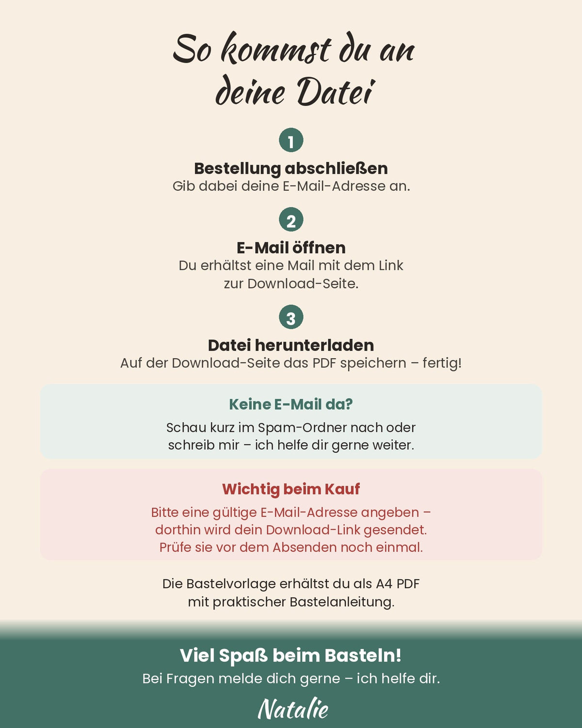 So kommst du an deine Datei – Download nach dem Kauf