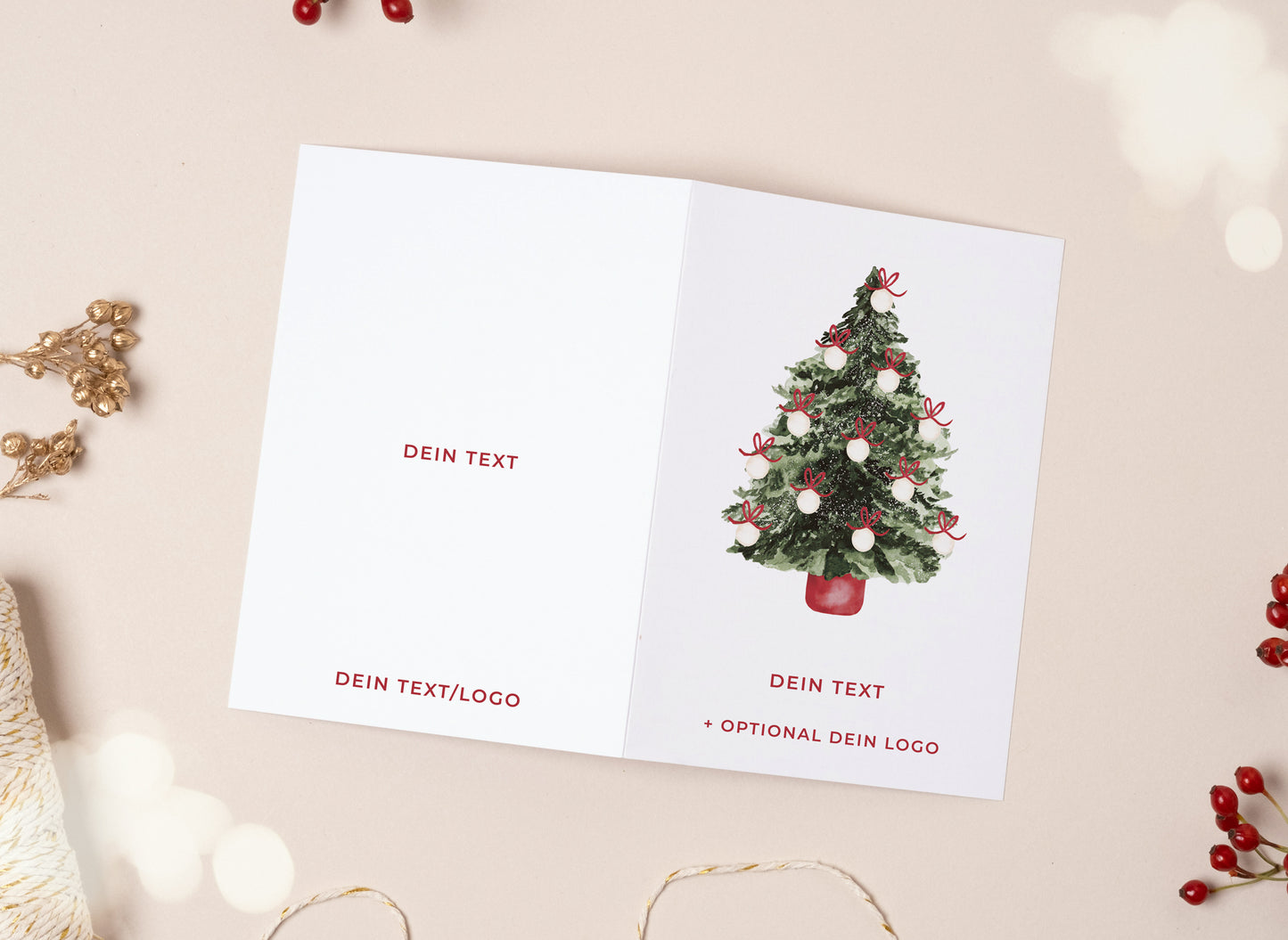 Individualisierte Karte I Weihnachtsbaum