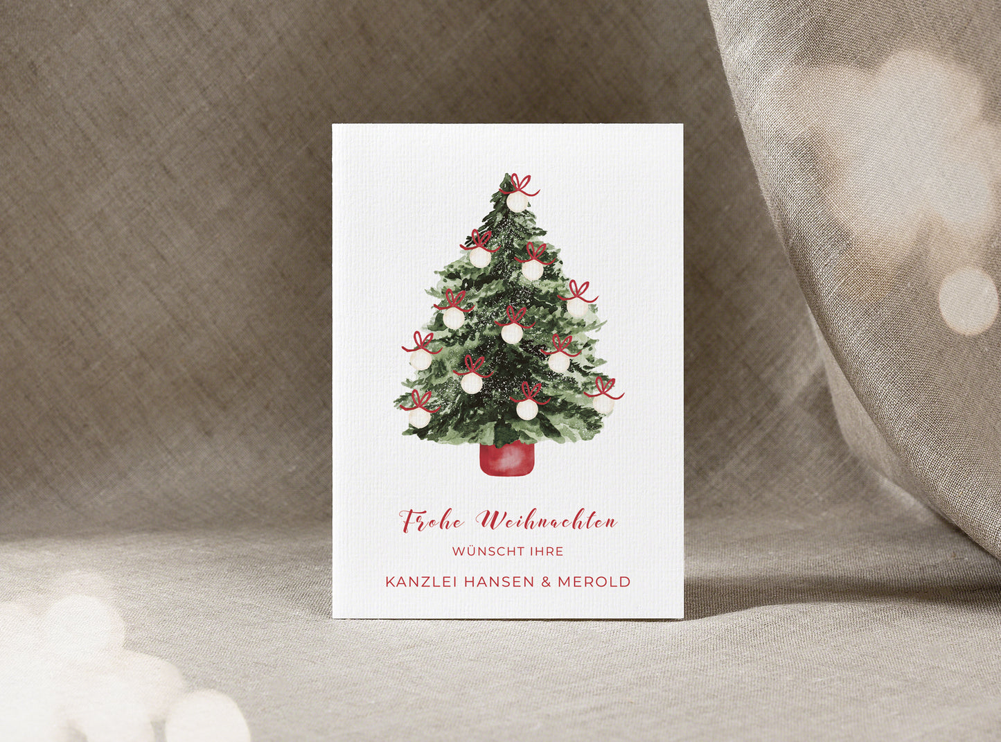 Individualisierte Postkarte I Weihnachtsbaum