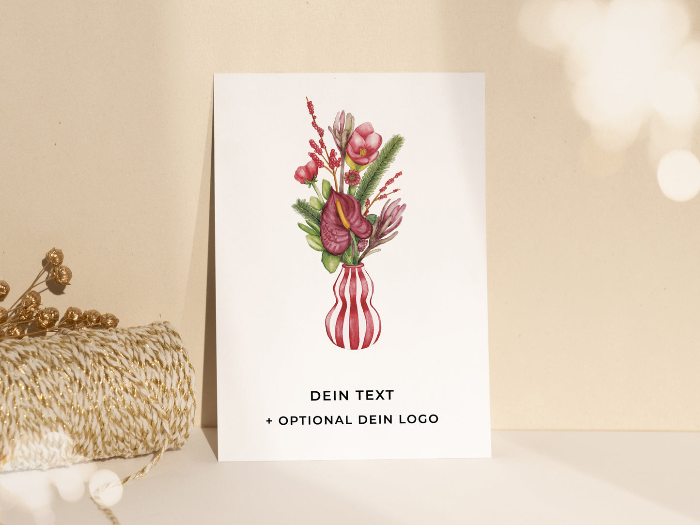 Individualisierte Postkarte I Blumen