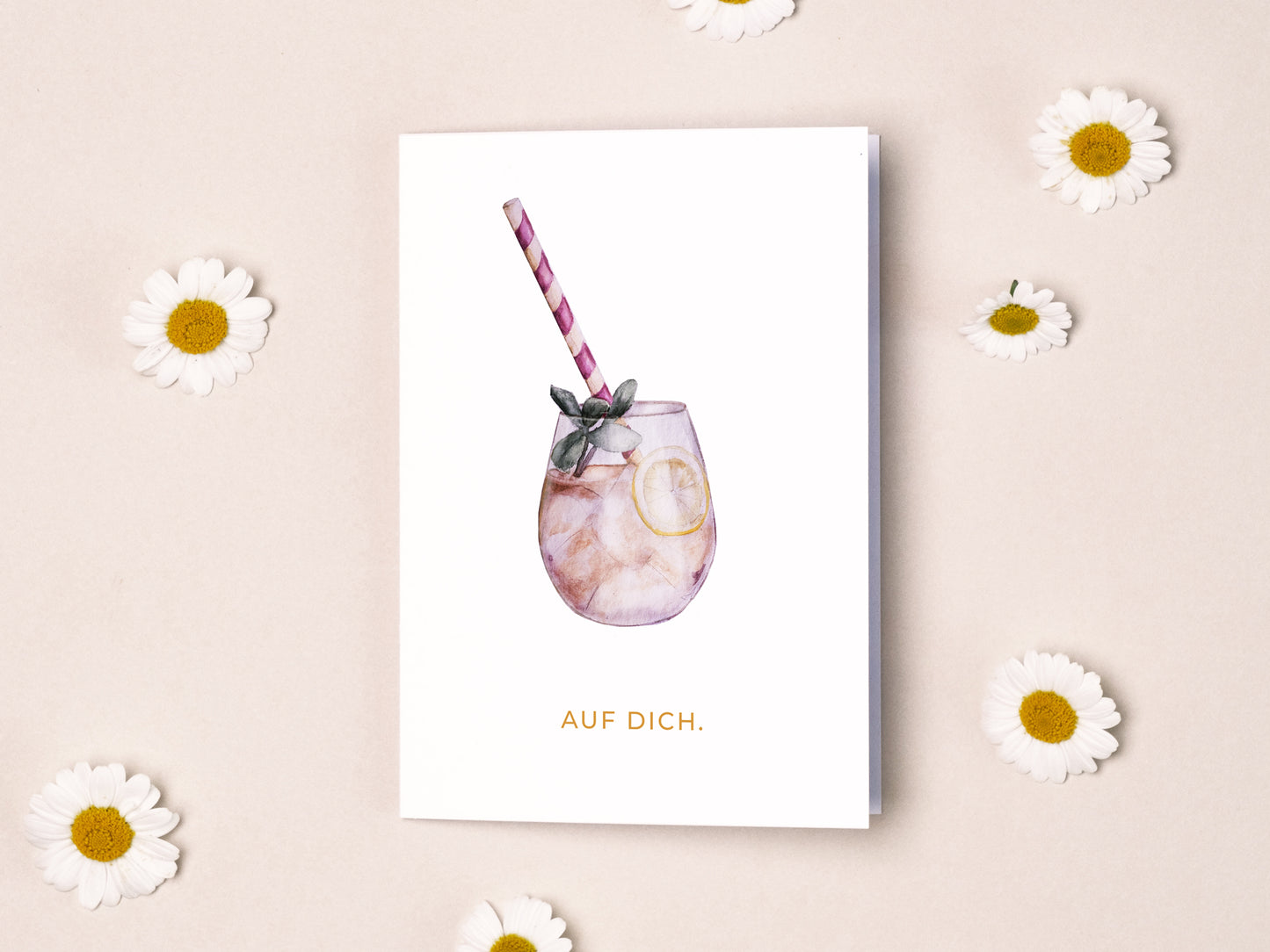 Grußkarte "Lemonade" I Auf Dich