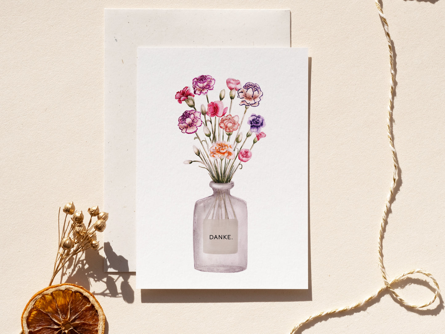 Dankeskarte I Wildblumen