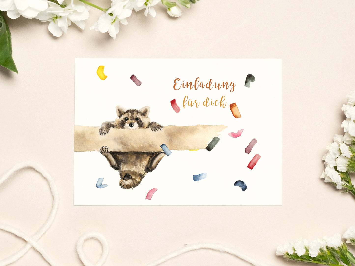 5er Set I Tierische Einladungen
