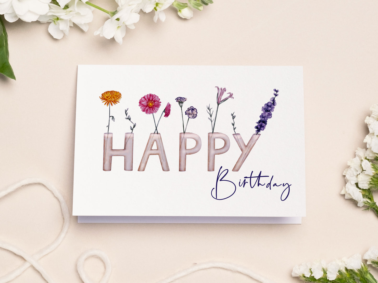 Blumenvasen | Happy Birthday