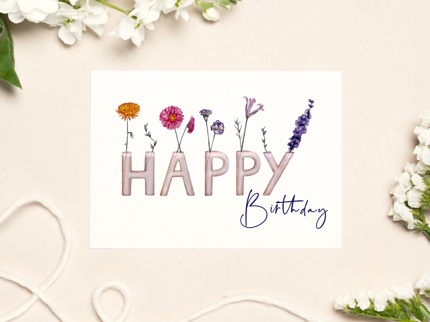 Blumenvasen | Happy Birthday
