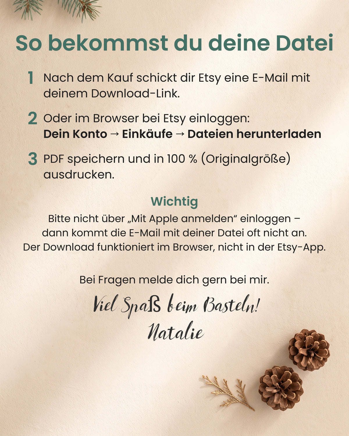 Adventskalender to go für Toffifee 24er – Banderole zum Ausdrucken, Fahrrad
