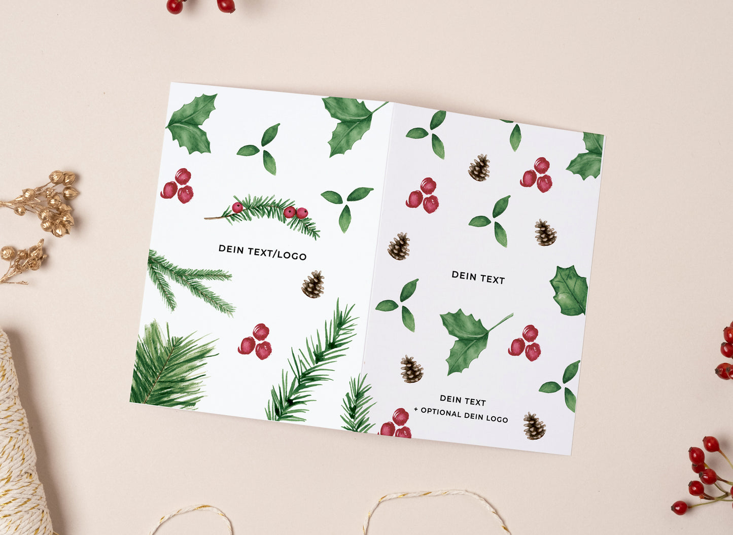Individualisierte Weihnachtskarte I Mustermix