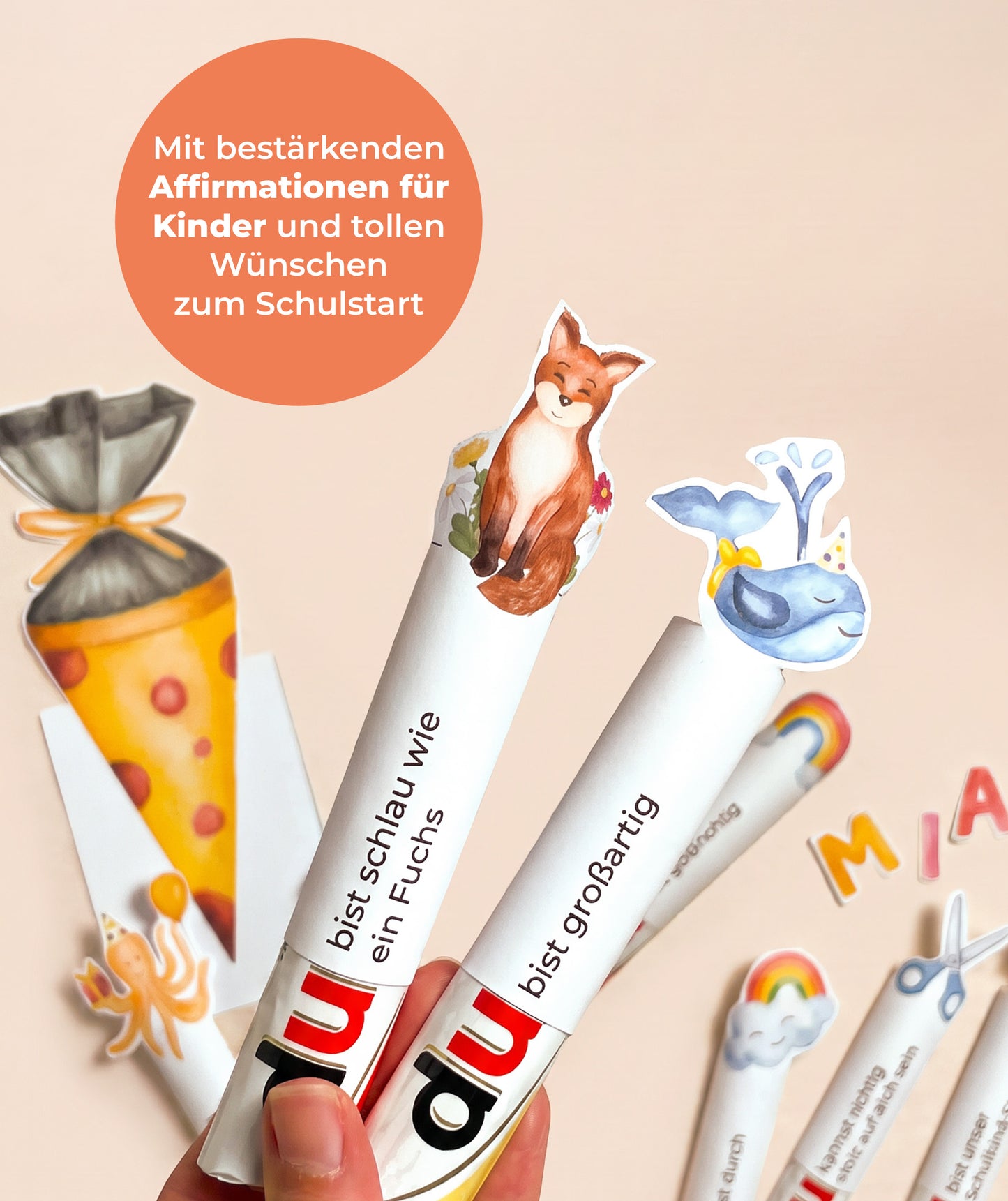 DIY-Geschenkbox zur Einschulung – Druckvorlage für Duplobox, Alphabet & Stundenplan