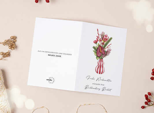Individualisierte Weihnachtskarte I Blumen