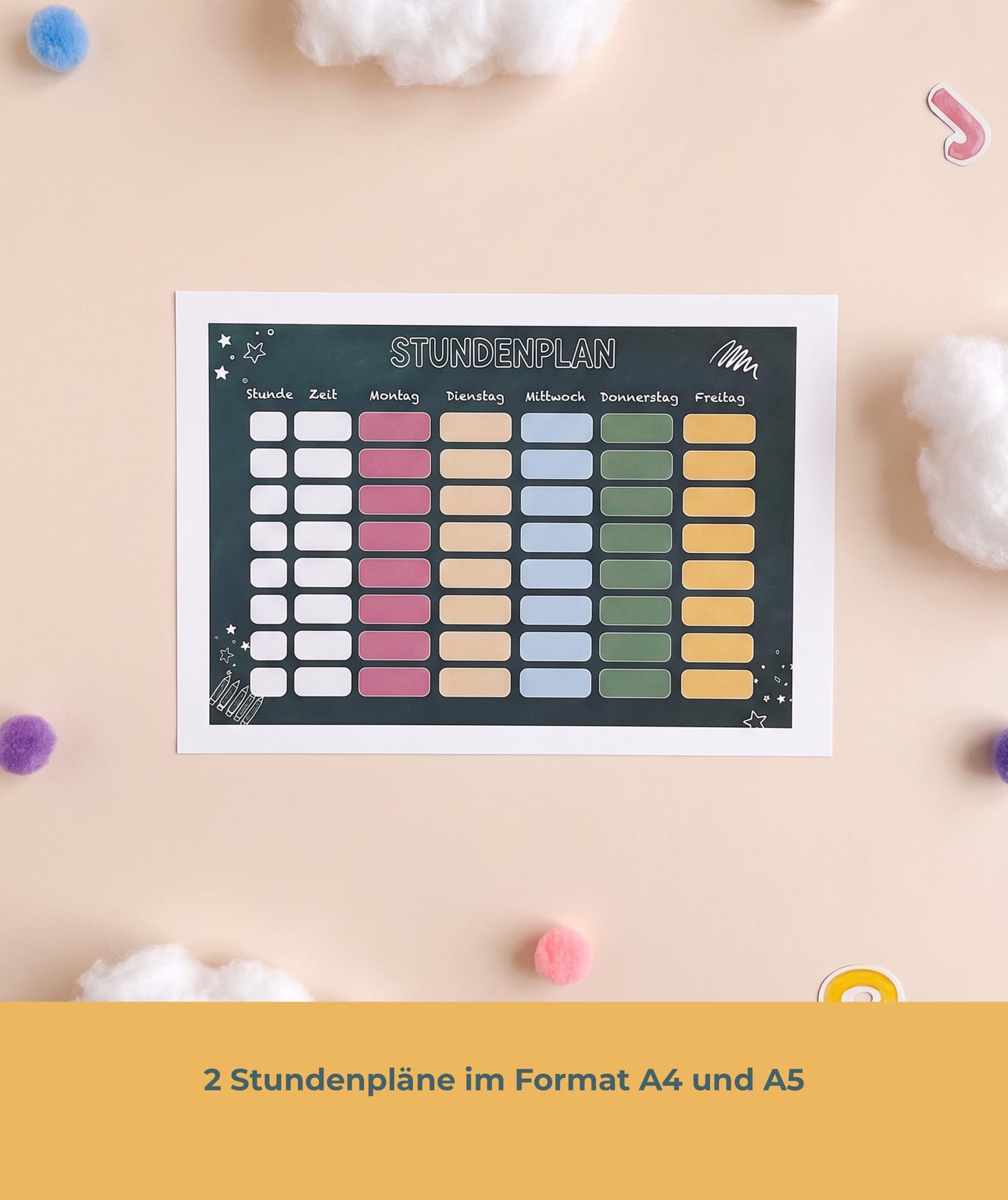 Komplettset zur Einschulung – Geschenkbox, Gästebuch & Stundenpläne mit Fuchs und Hase