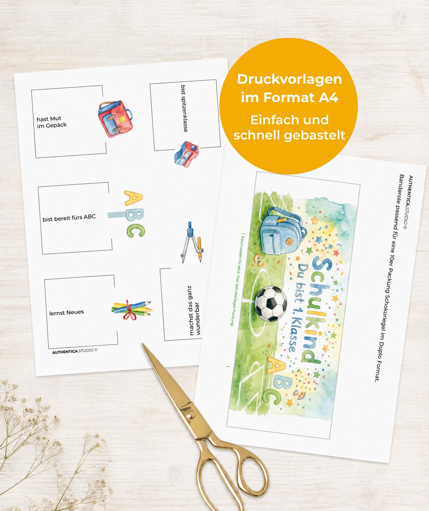Großes Fußball-Bundle zur Einschulung – Geschenkbox, Gästebuch & Stundenpläne