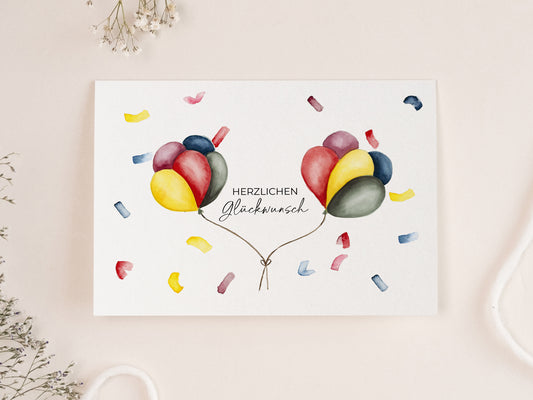 Luftballons I Herzlichen Glückwunsch