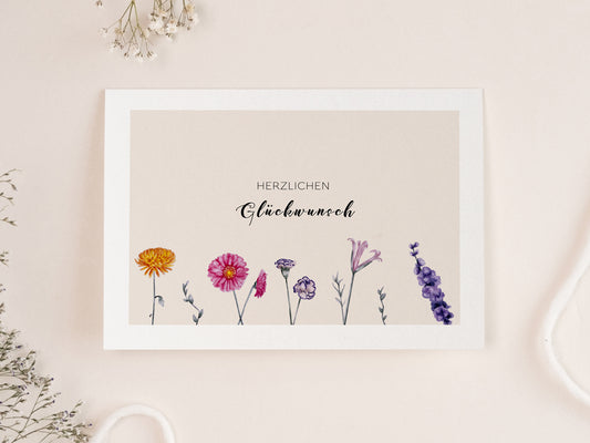 Blumenwiese I Herzlichen Glückwunsch
