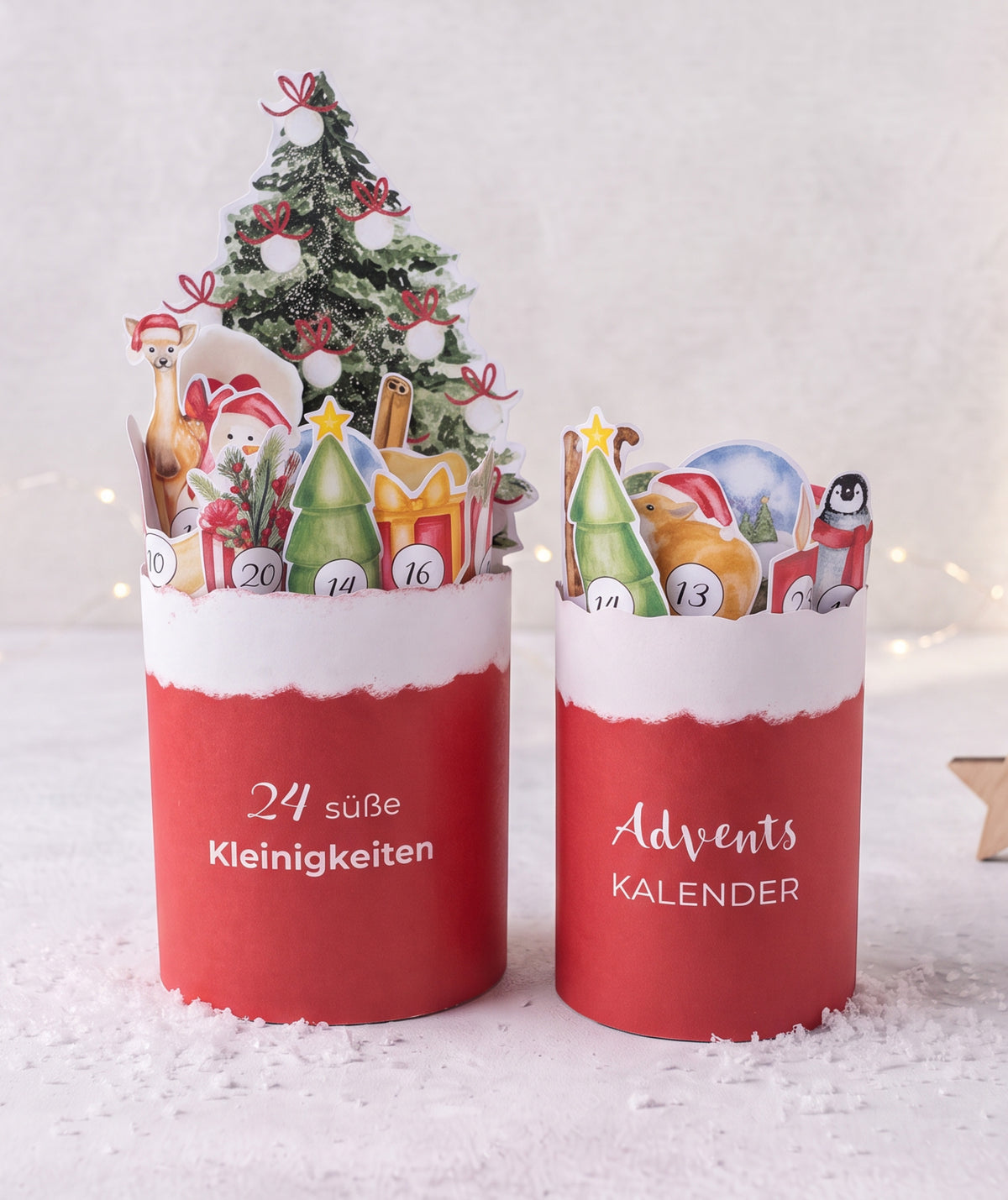 Personalisierbarer Adventskalender zum Ausdrucken