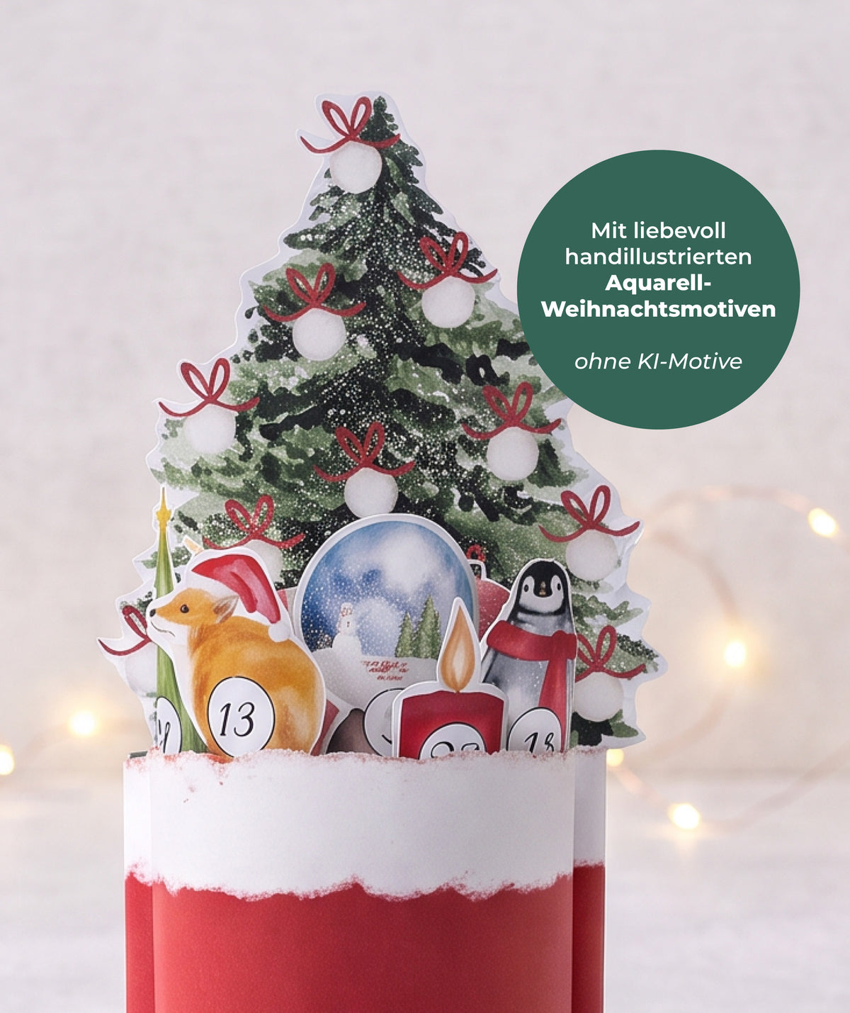 Adventskalender für Mama & Oma – Druckvorlage für Duploriegel