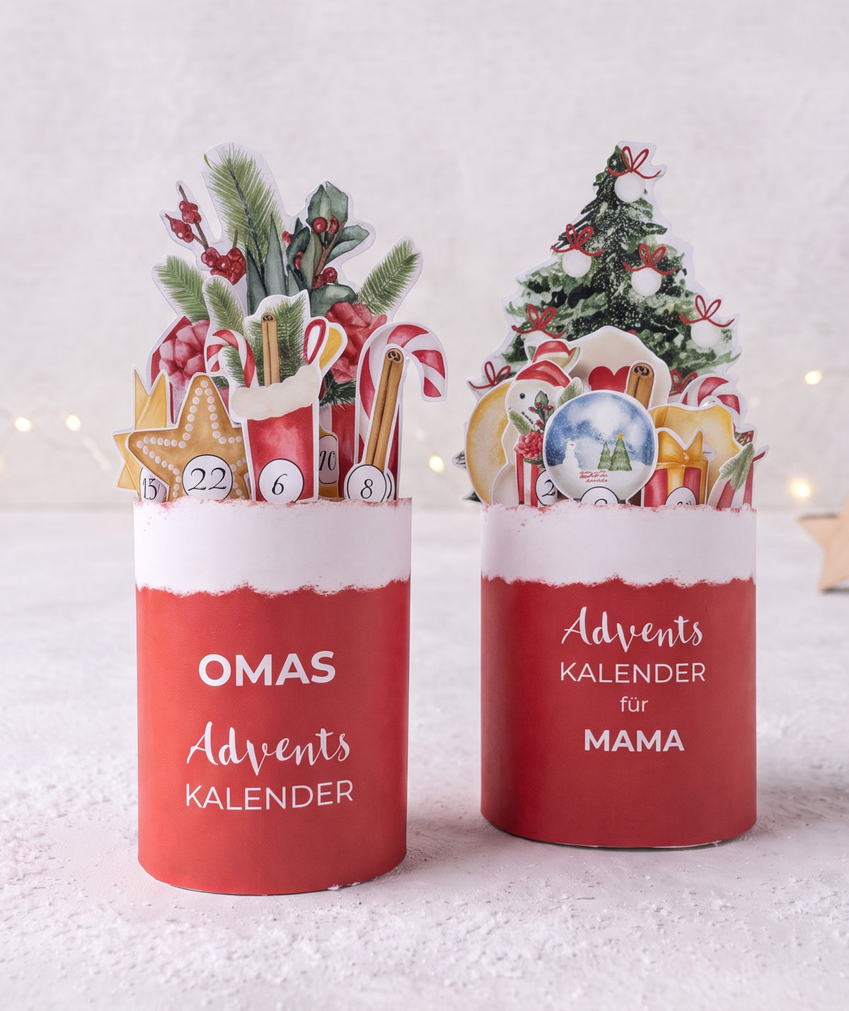 Adventskalender für Mama & Oma – Druckvorlage für Duploriegel