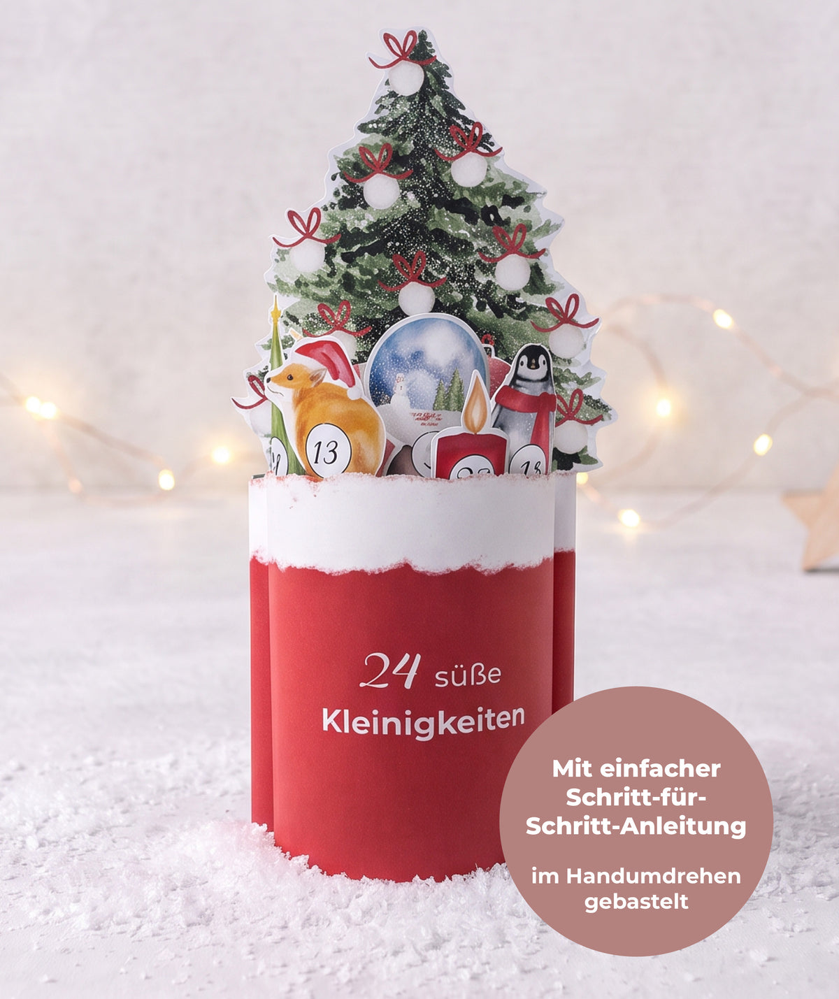 Adventskalender für Mama & Oma – Druckvorlage für Duploriegel