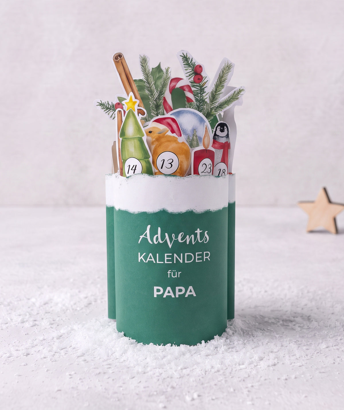 Adventskalender für Papa & Opa – Druckvorlage für Duploriegel
