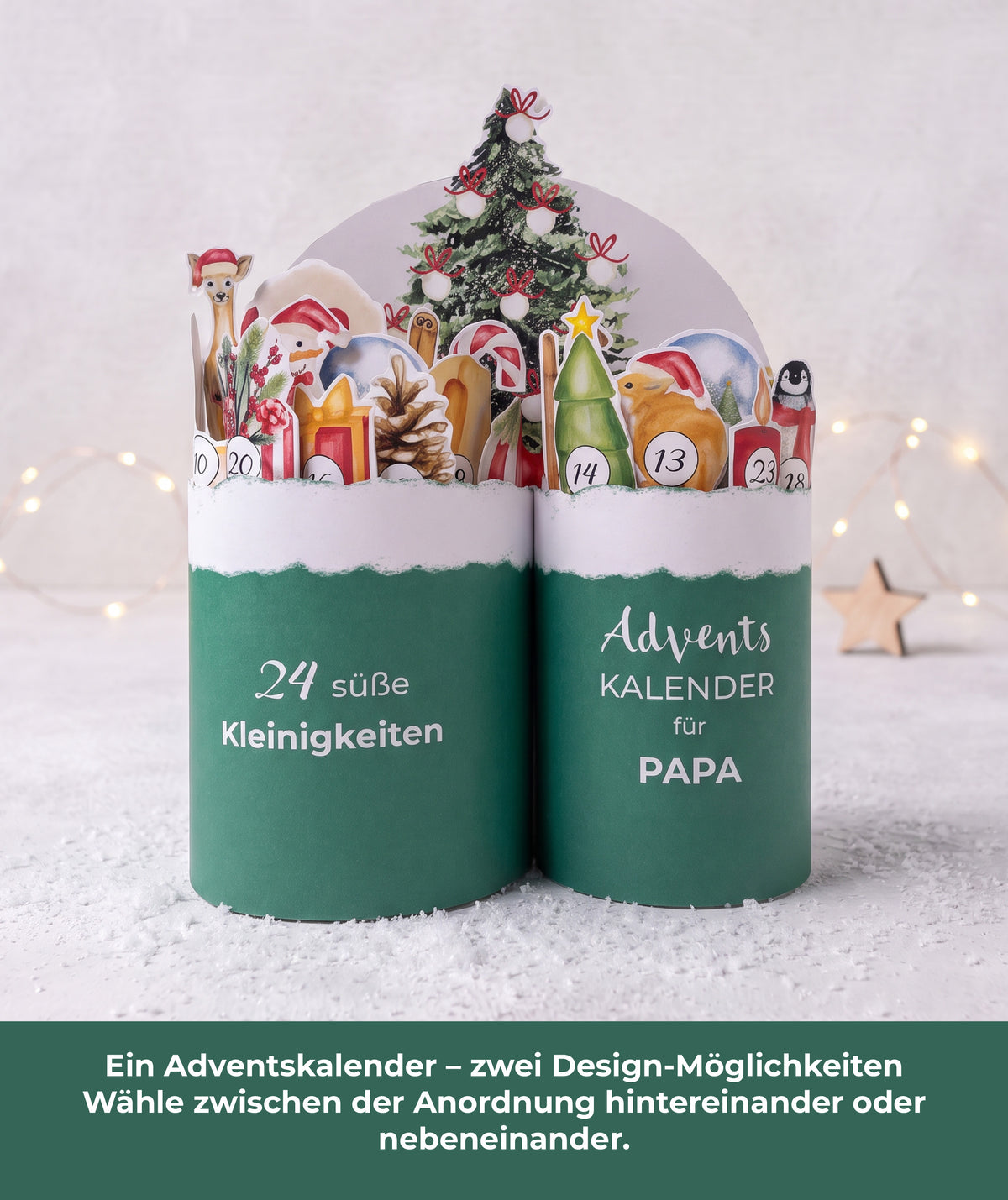 Adventskalender für Papa & Opa – Druckvorlage für Duploriegel