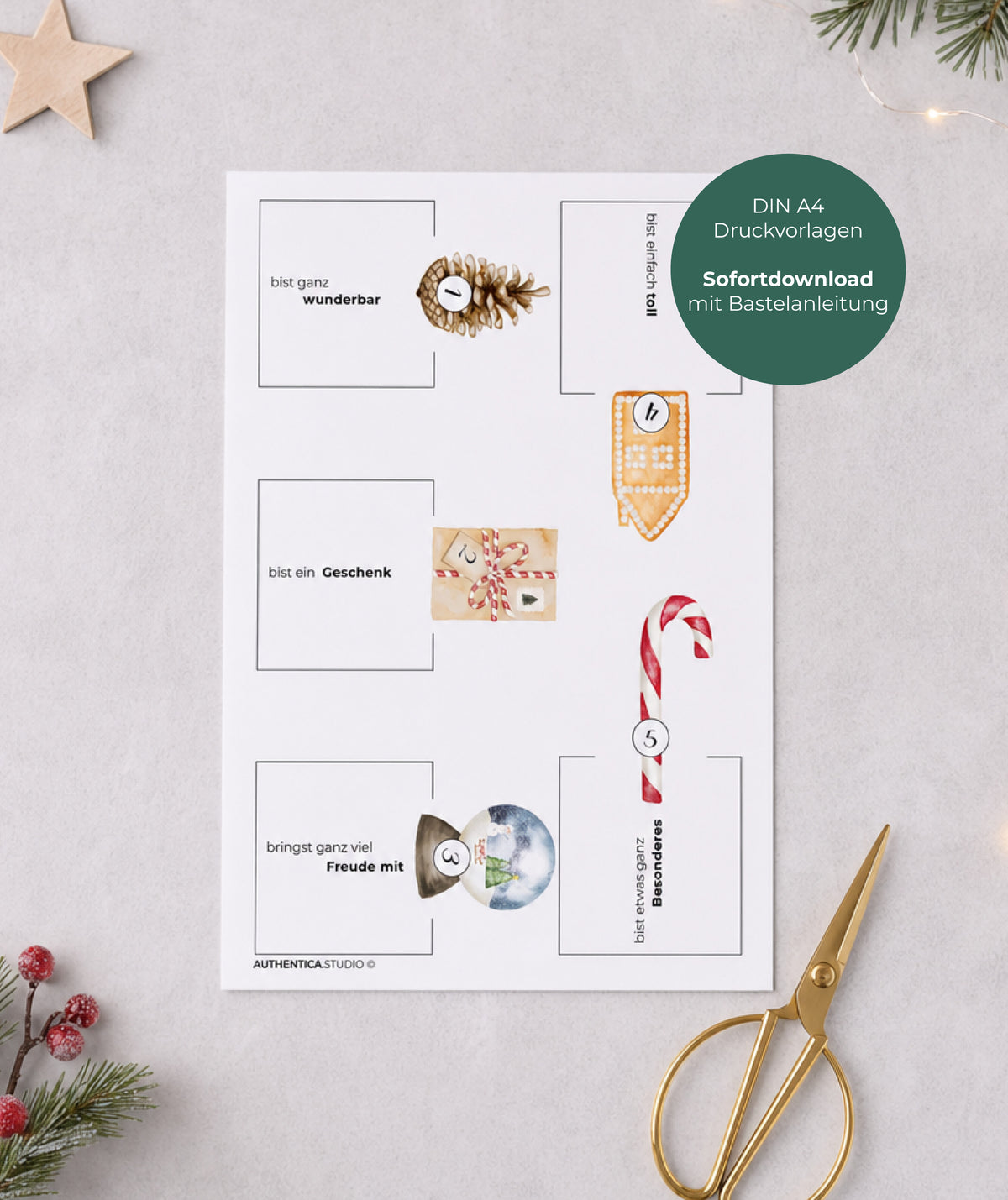 Personalisierter Adventskalender für Kinder zum Ausdrucken – für Duplo & Kinder Riegel