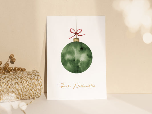 Weihnachtskugel Grün
