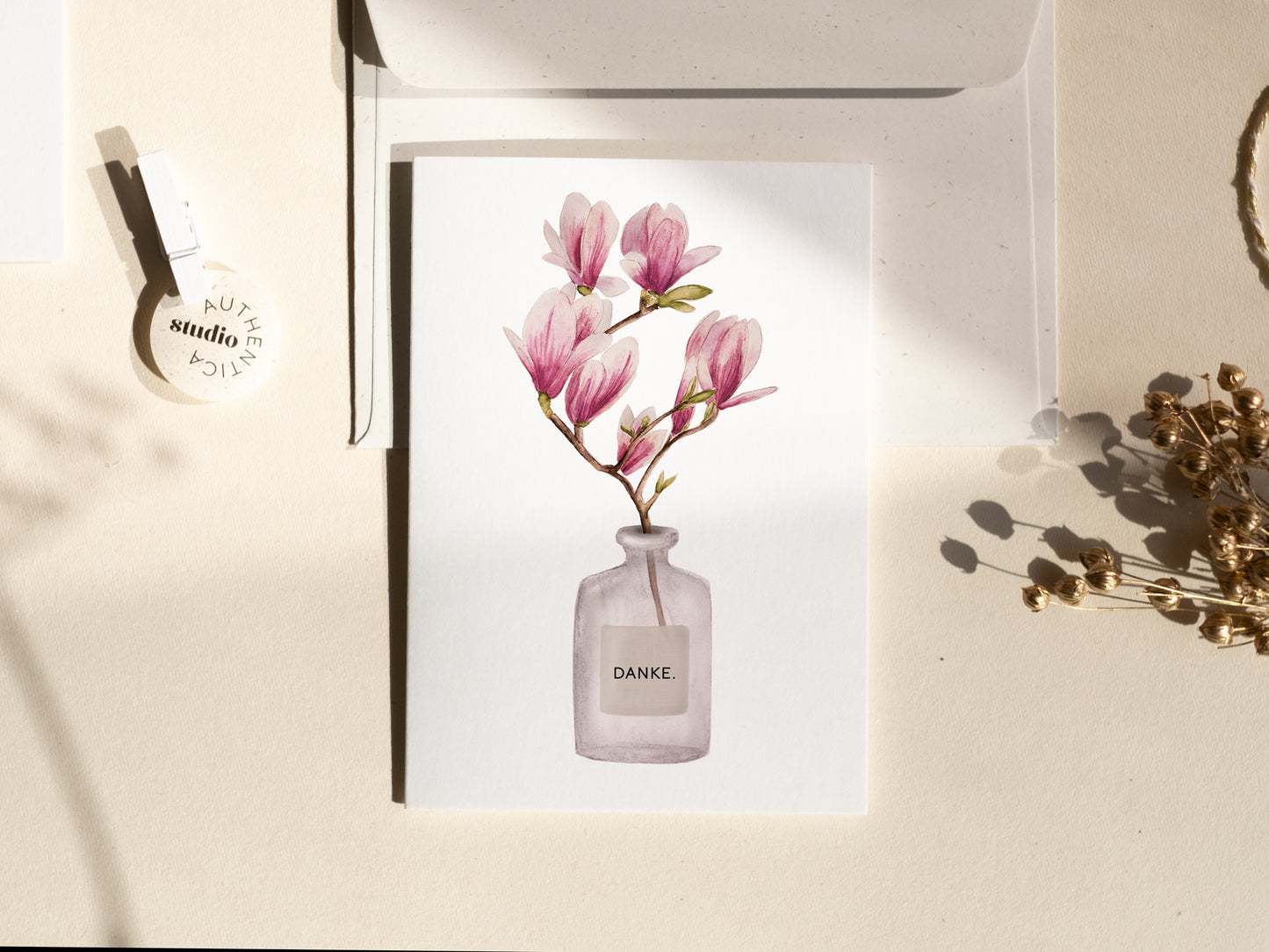 Dankeskarte I Magnolien