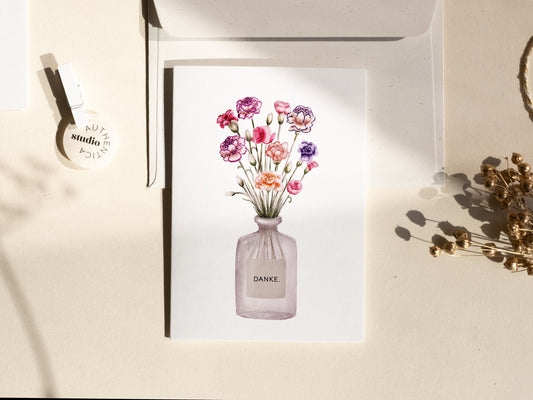Dankeskarte I Wildblumen