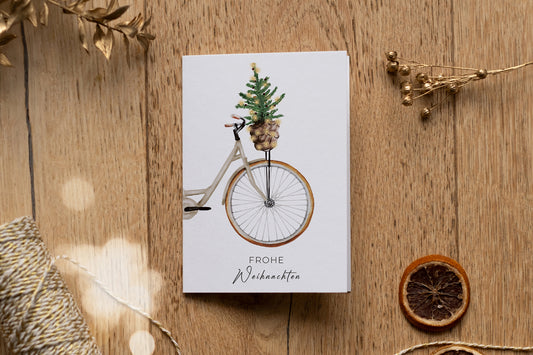 Weihnachtsfahrrad I Beige