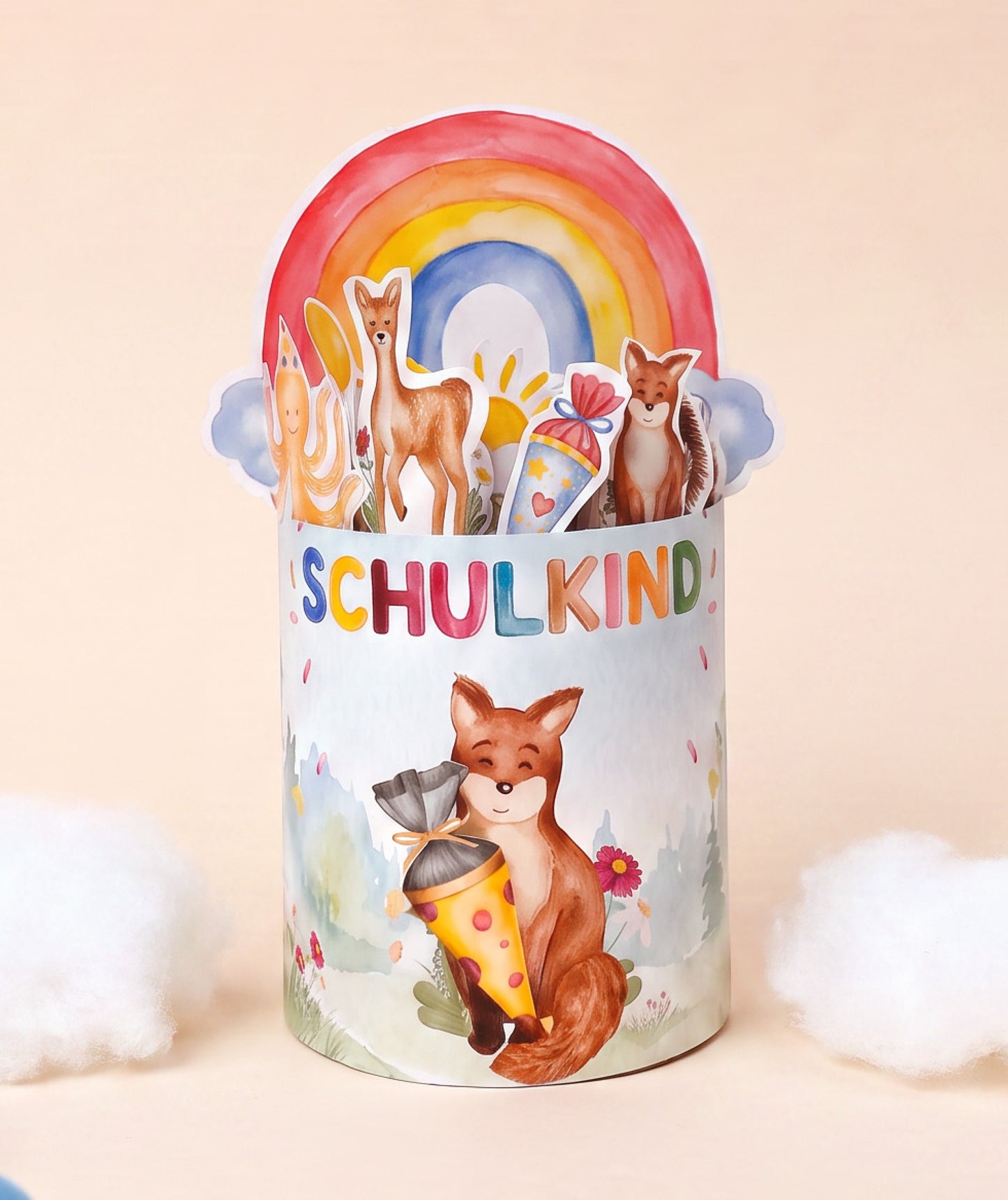 Geschenk zur Einschulung – DIY-Banderolen mit Fuchsmotiv zum Ausdrucken I Druckvorlage