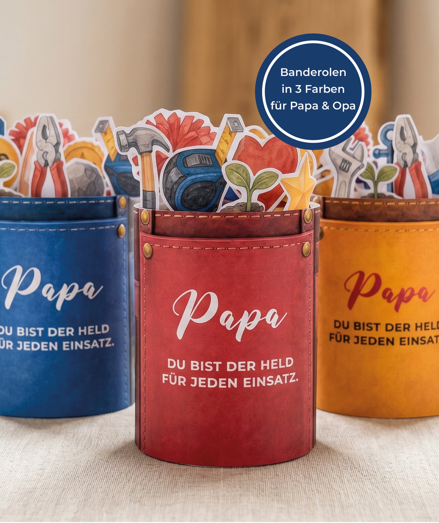 Geschenkbox-Druckvorlage für Papa & Opa – Held für jeden Einsatz