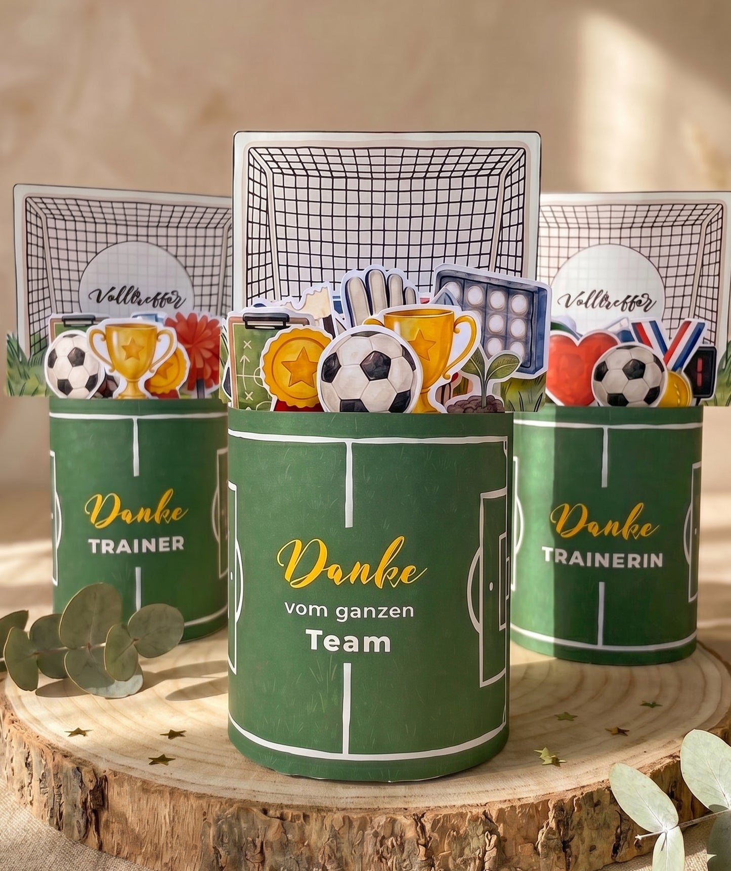 Danke Trainer*in Fußball-Banderolen - Druckvorlage
