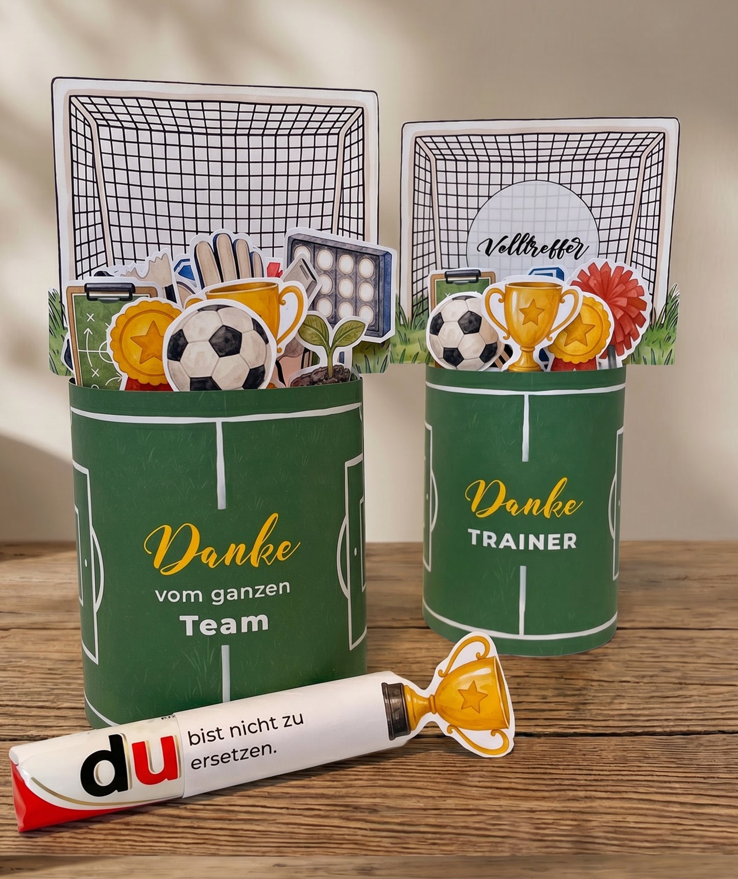 Danke Trainer*in Fußball-Banderolen - Druckvorlage
