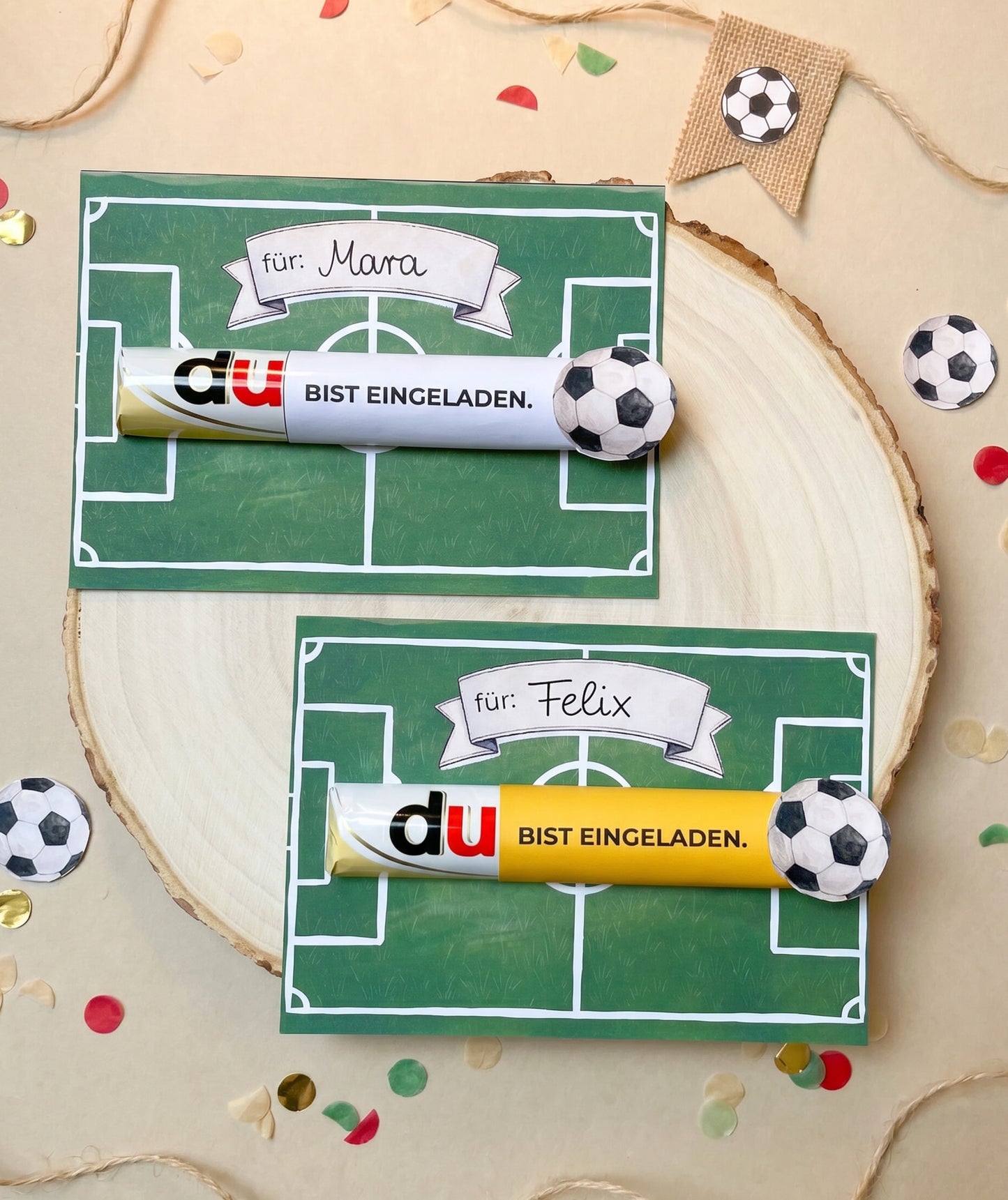 Fußball Einladung - Druckvorlage
