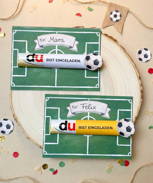 Fußball Einladung - Druckvorlage