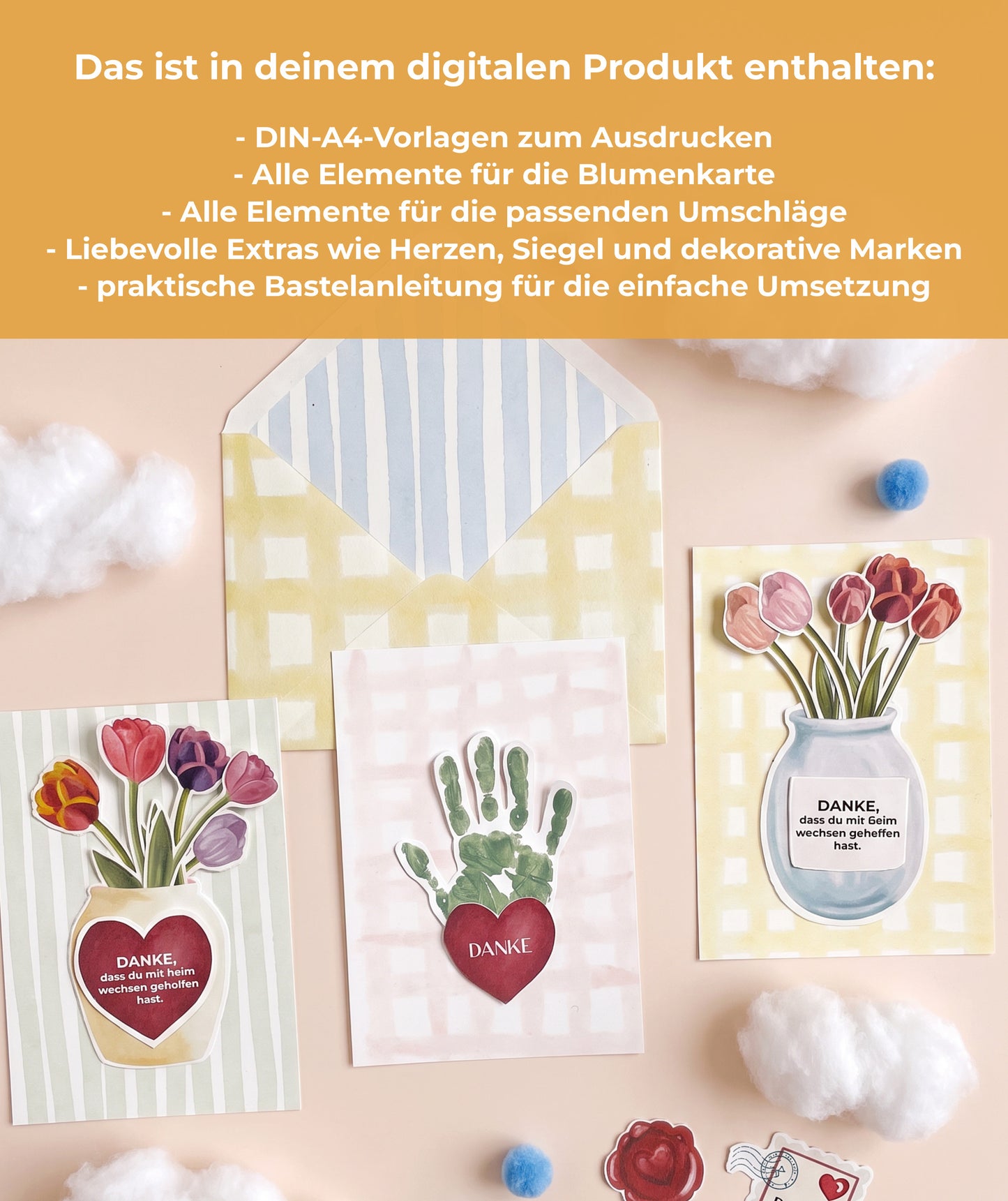 Dankeskarte für Erzieher*innen I Kita- und Kindergartenabschied