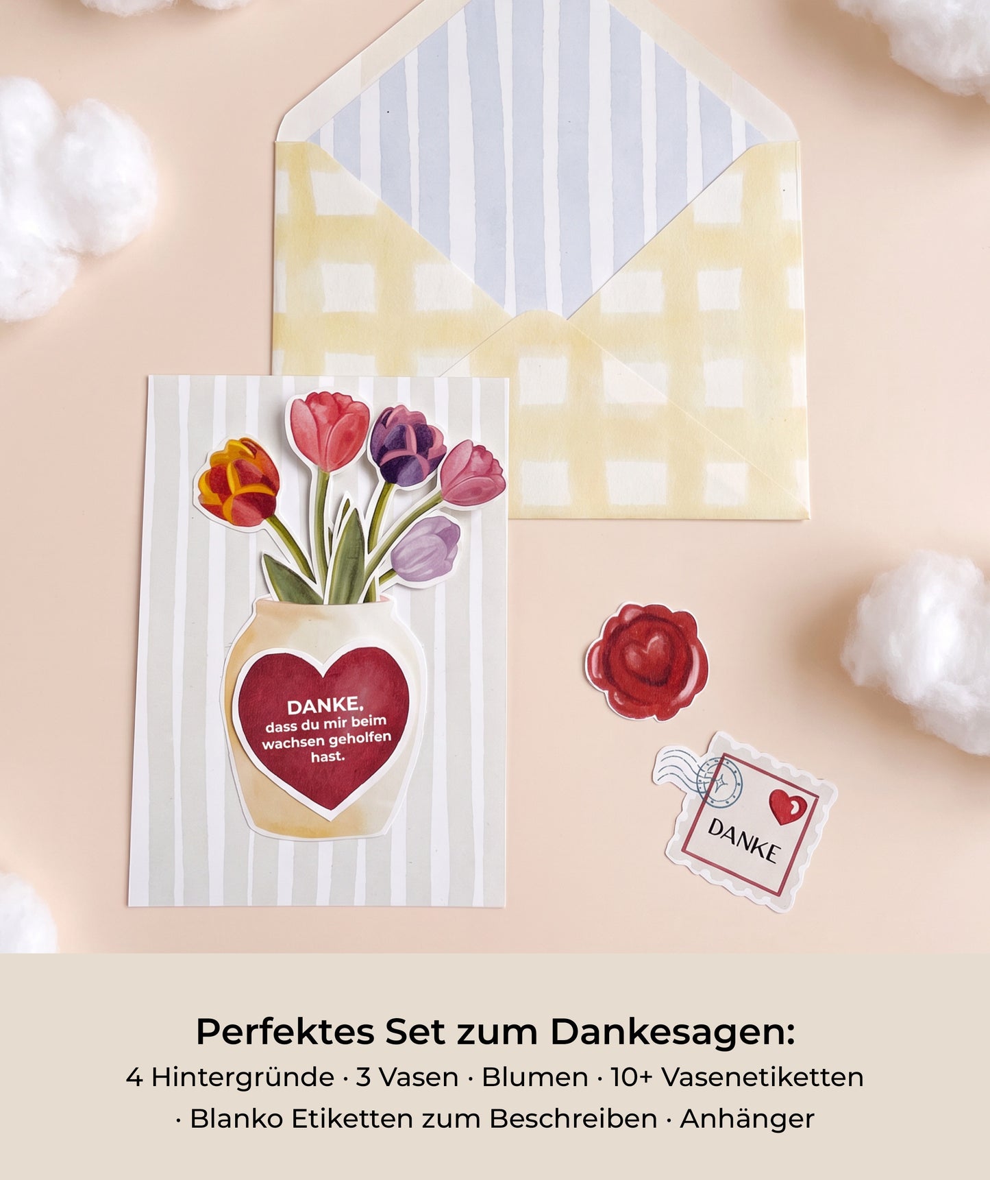 Dankeskarte für Erzieher*innen I Kita- und Kindergartenabschied