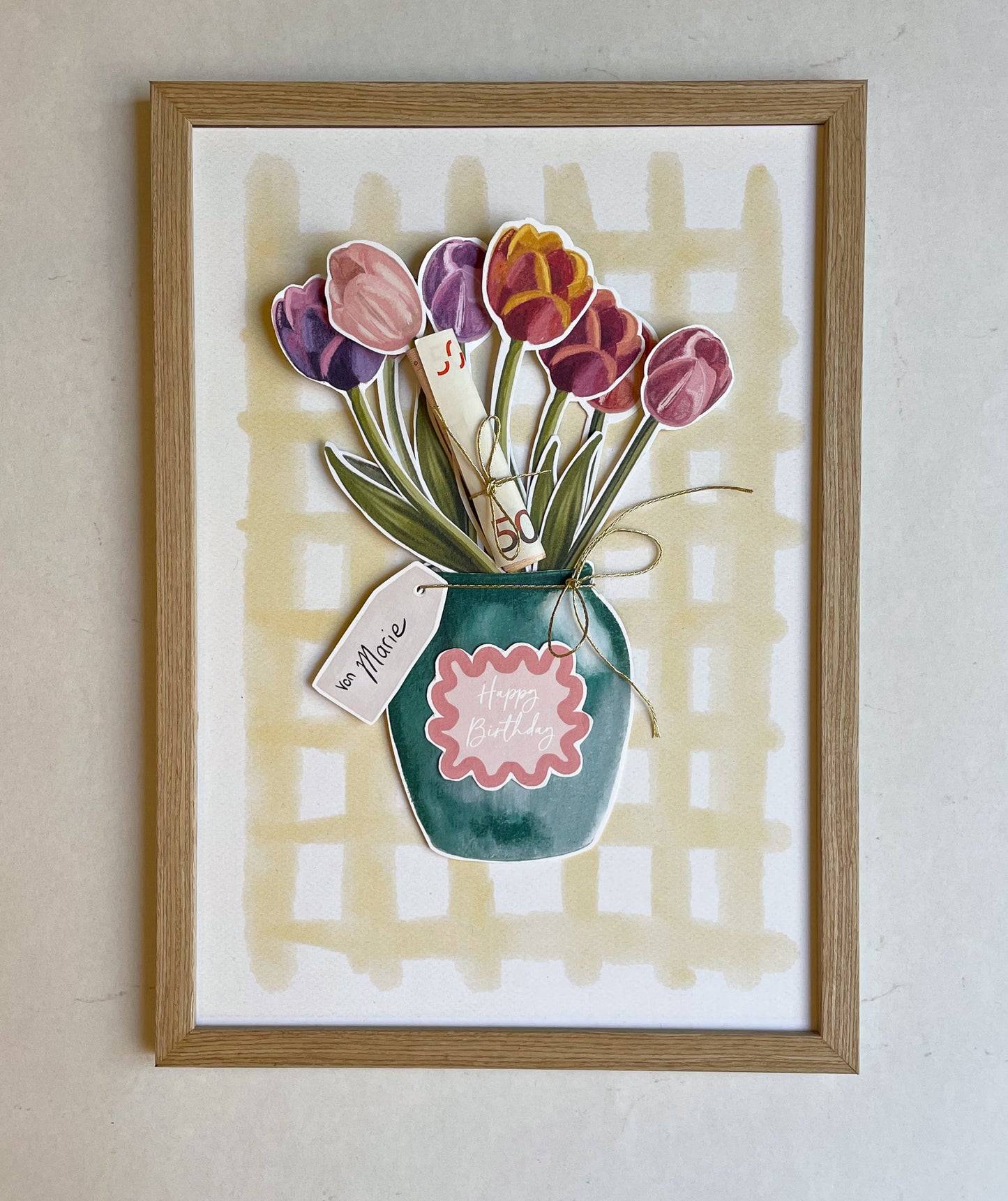 Digitale Druckvorlage - A4 Muttertags-Blumenstrauß