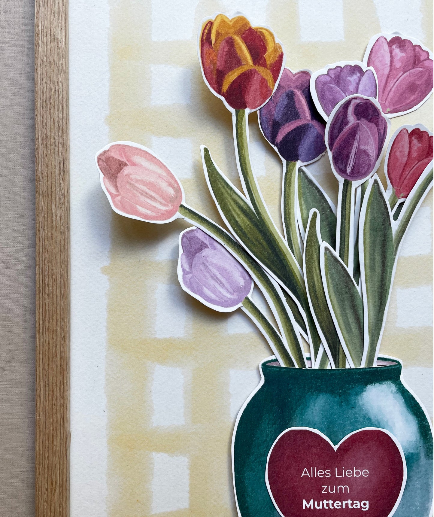 Digitale Druckvorlage - A4 Muttertags-Blumenstrauß