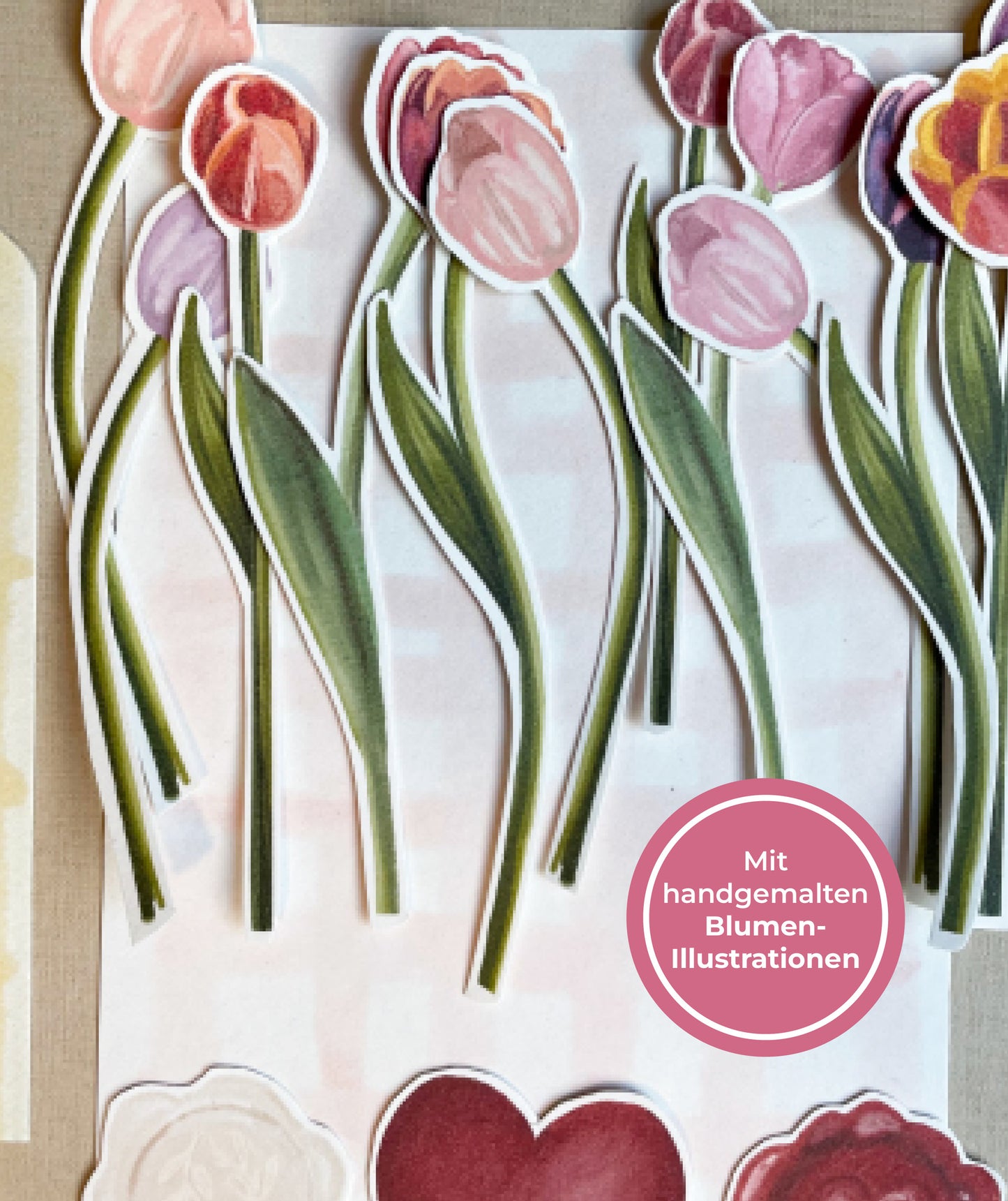 Digitale Druckvorlage - A4 Muttertags-Blumenstrauß