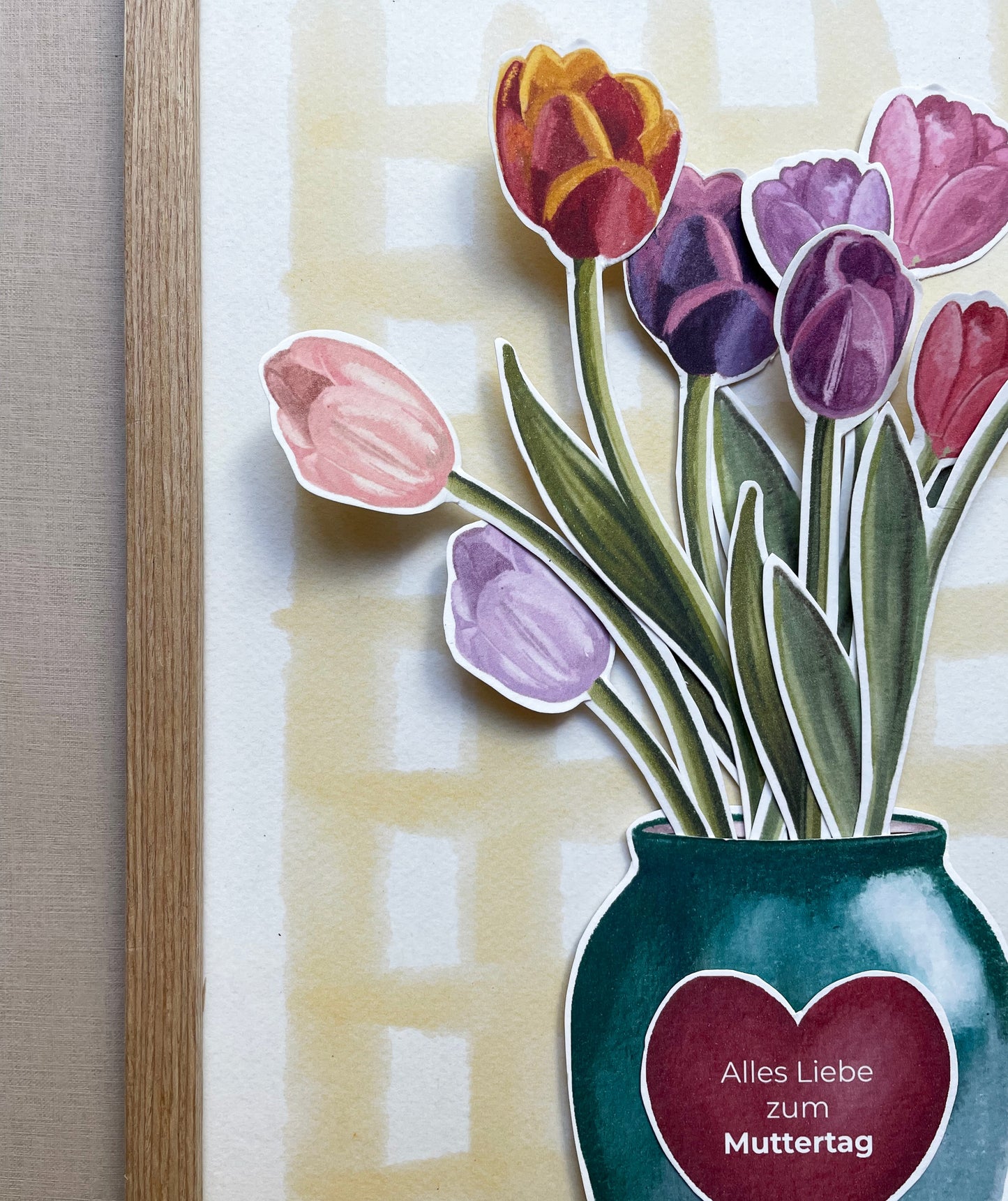 Digitale Druckvorlage - A4 Muttertags-Blumenstrauß