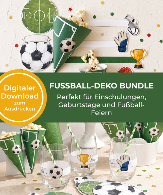 Fußball Partyset – digitale Druckvorlage