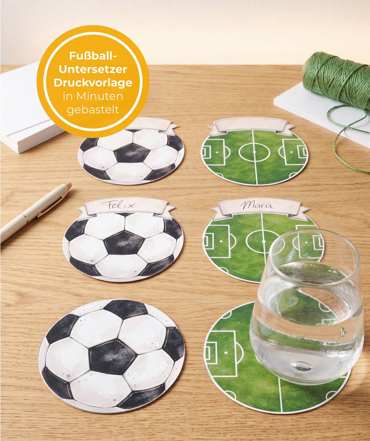 Fußball Partyset – digitale Druckvorlage