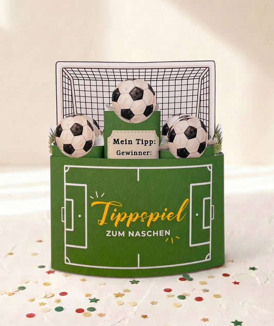 Fußball-Tippspiel Banderolen für Schokoriegel - Tippen & Naschen