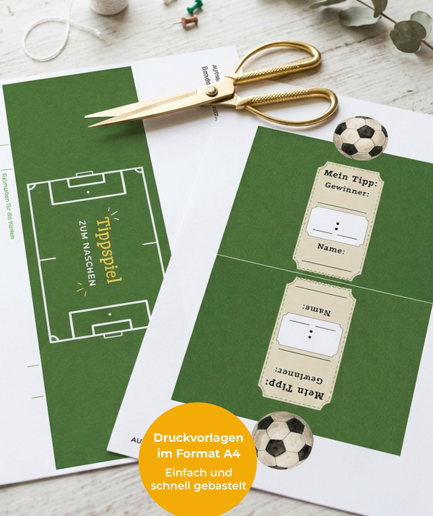 Fußball-Tippspiel Banderolen für Schokoriegel - Tippen & Naschen