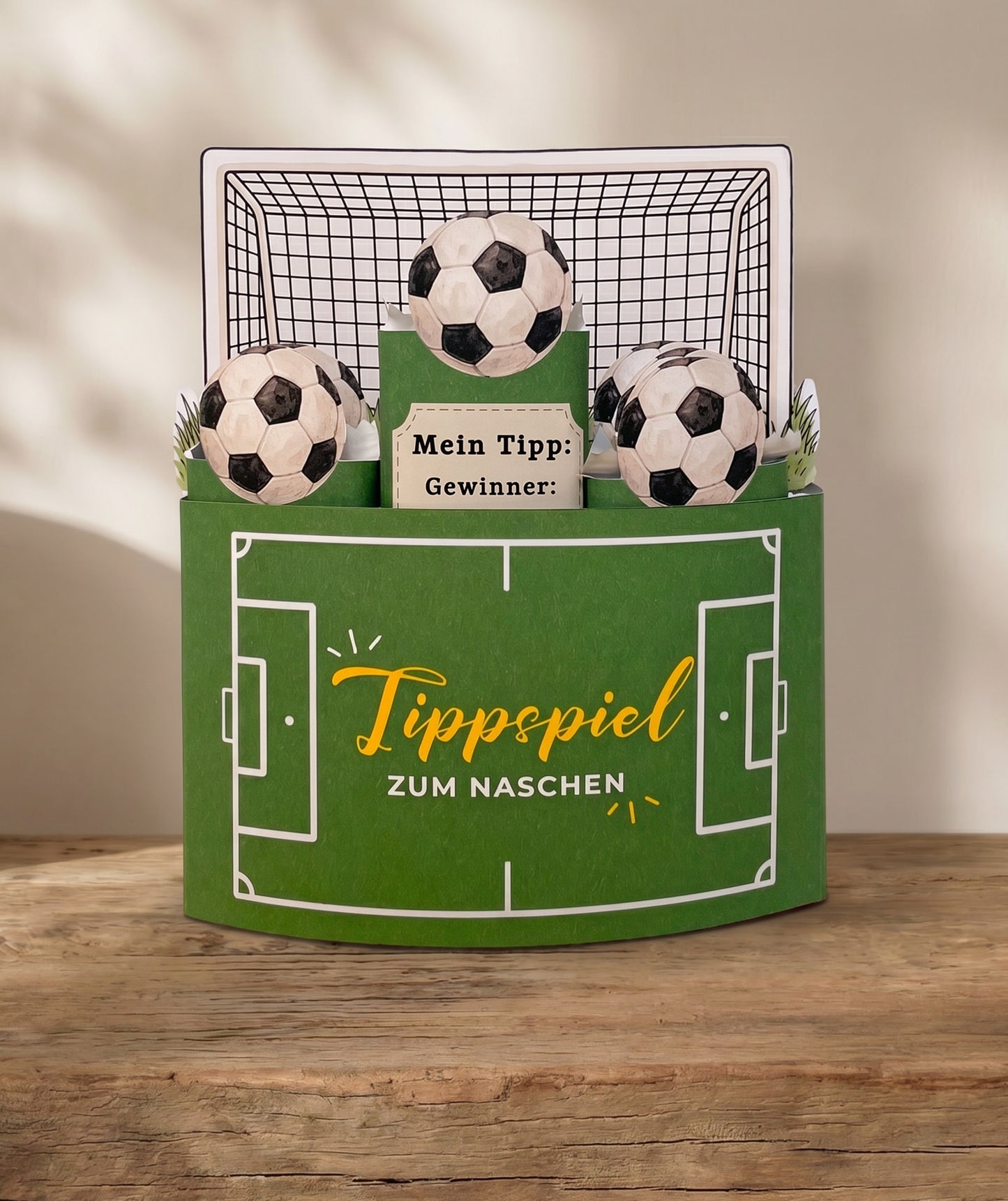 Fußball-Tippspiel Banderolen für Schokoriegel - Tippen & Naschen