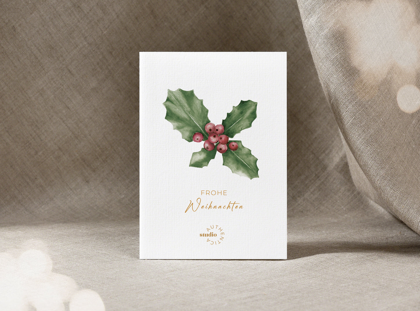 Individualisierte Postkarte I Stechpalme