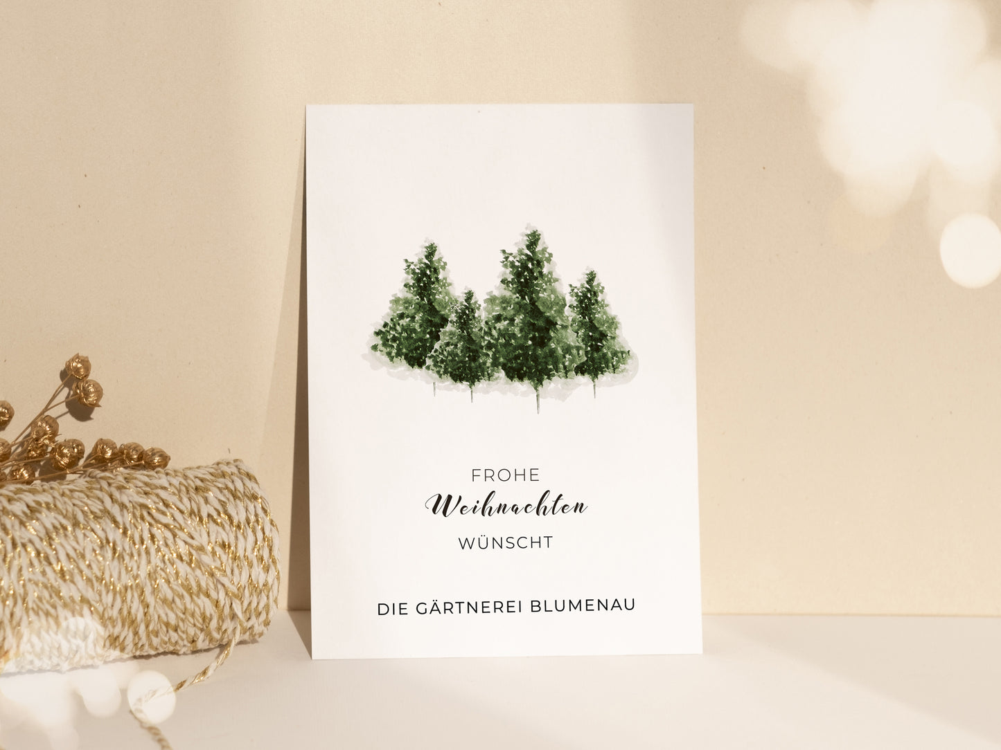 Individualisierte Postkarte I Tannenwald