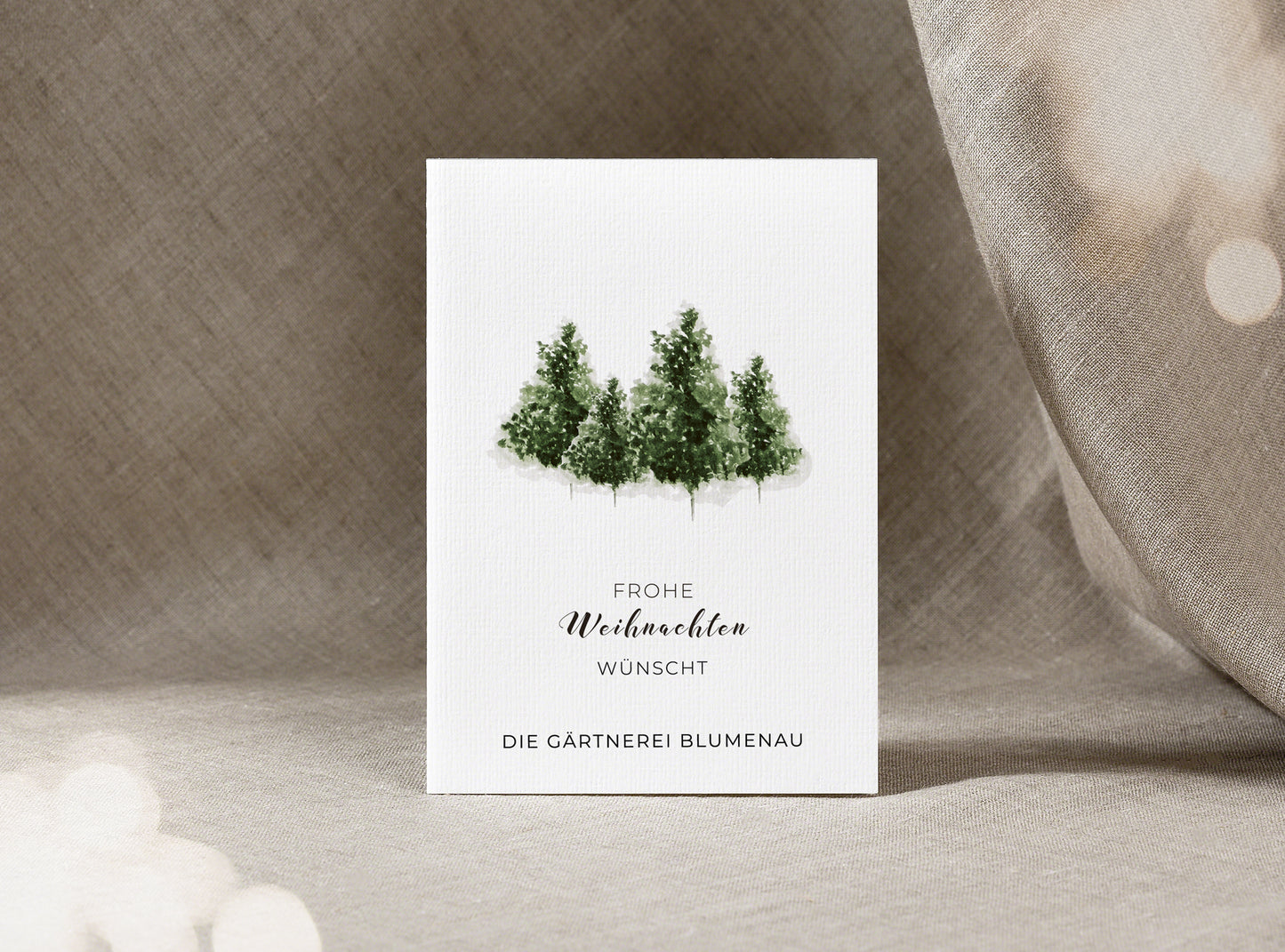 Individualisierte Postkarte I Tannenwald