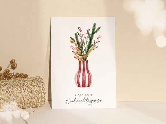 Weihnachtsvase
