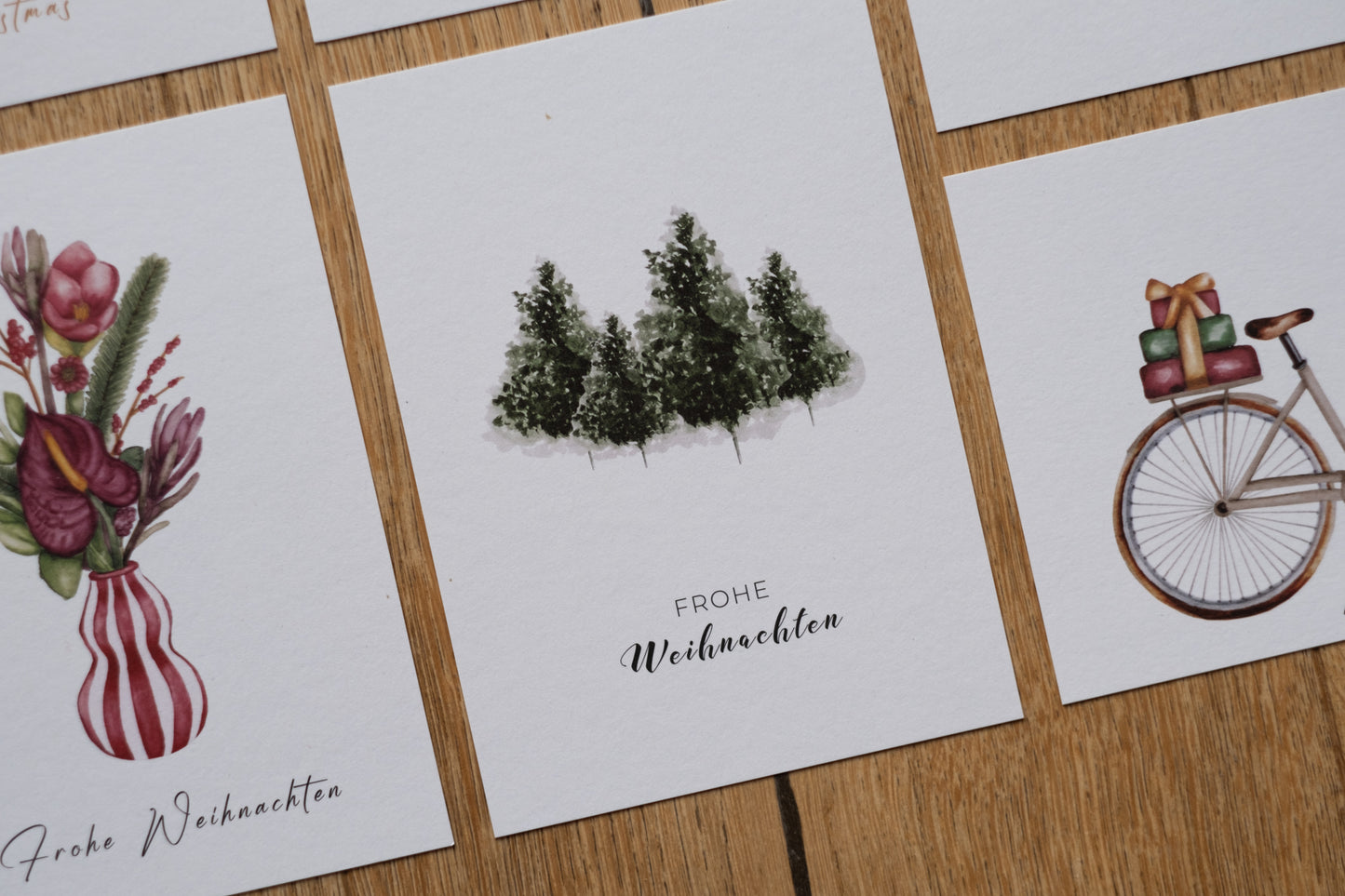 10-er Weihnachtskartenset | Tannenzapf